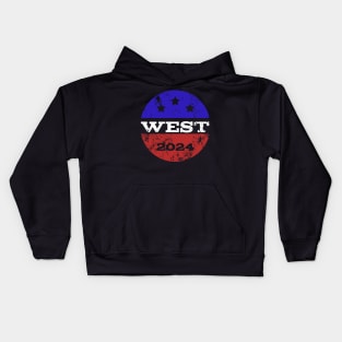 West 2024 for president Kids Hoodie